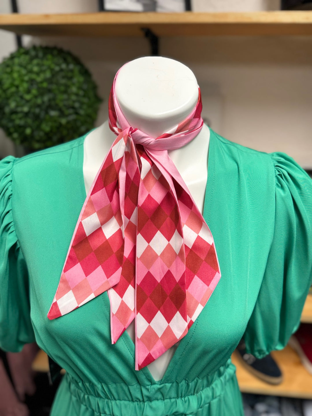 Gumbo Lux Scarf Pink & Red