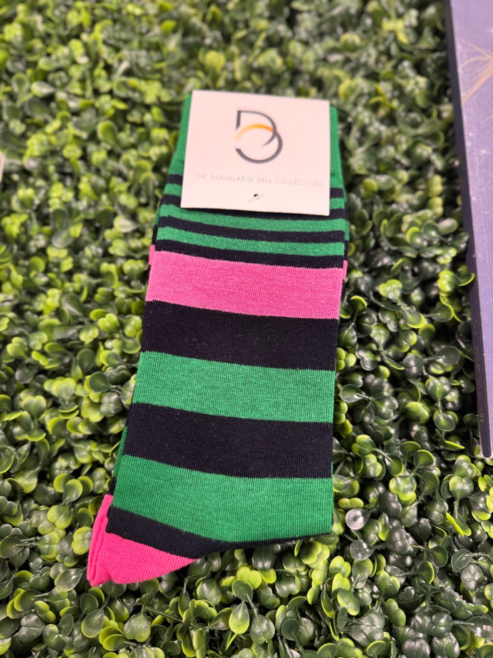 Douglas O'Dell Collection Socks Black & Pink