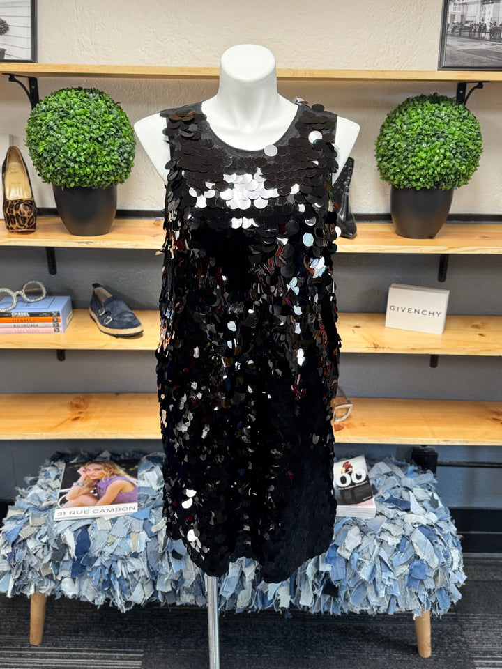 INC Black Cocktail Dress LG 