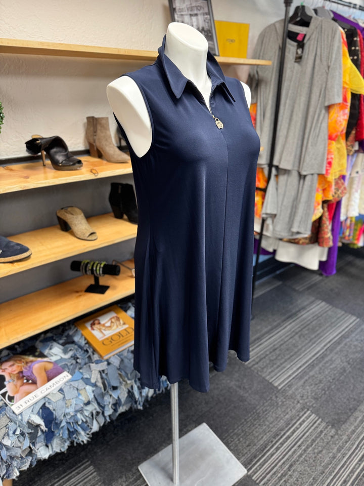 Ann Klein Dress 14 Navy