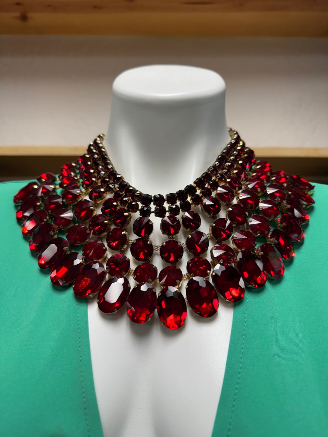 Gumbo Necklace & Earrings Necklace One Size Red