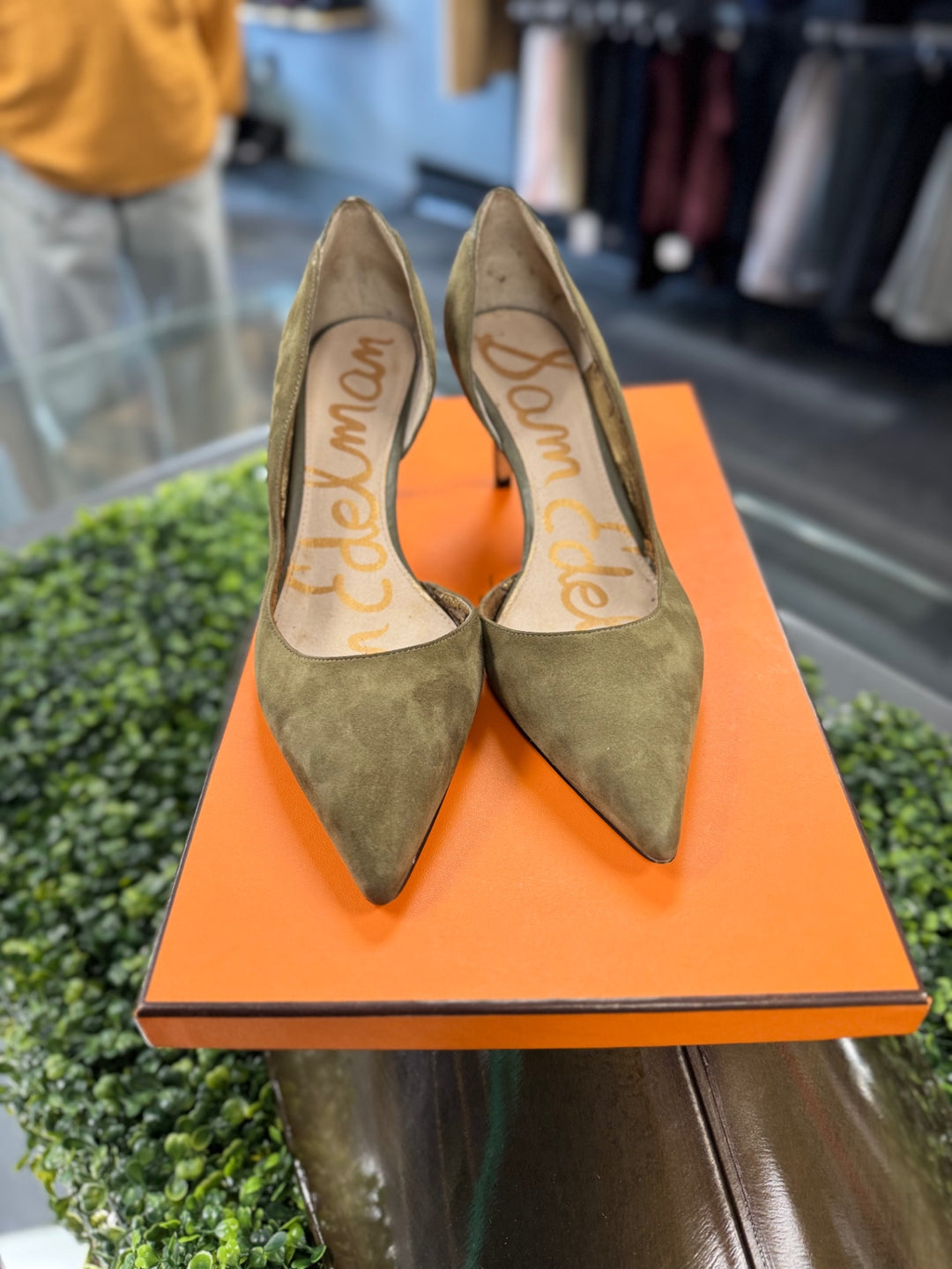 Sam Edelman High Heels 9.5 Olive Green