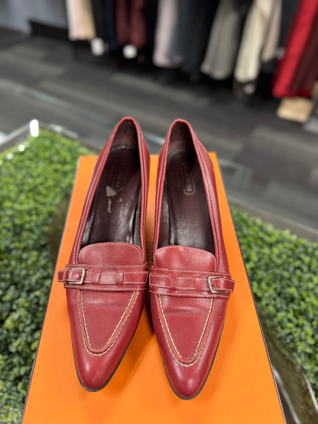Coach Loafers 9.5 Red