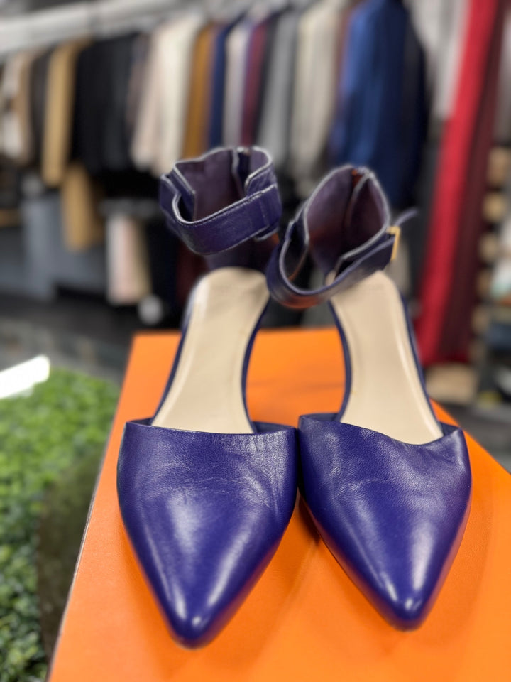 Cole Haan Valentino Rockstud Leather Pumps 9.5 Blue