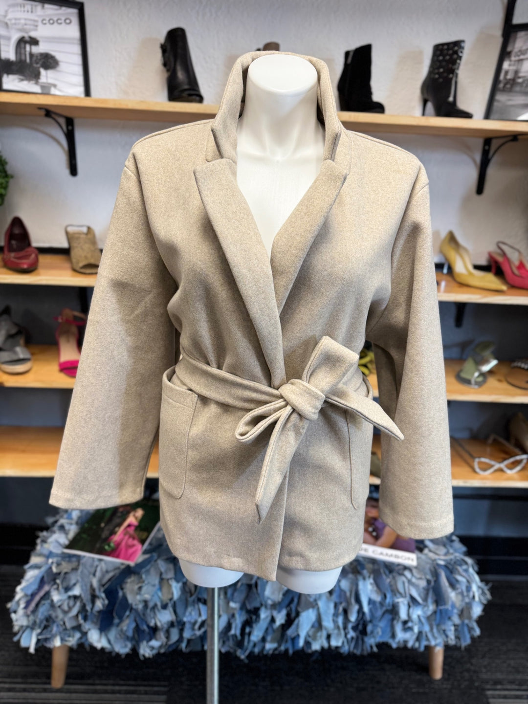 Fashion Nova Coat 3X Beige