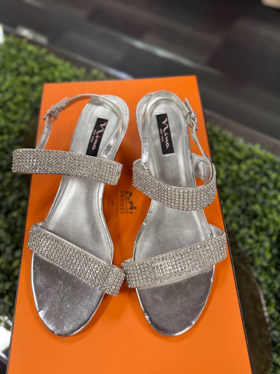Gumbo Luxury Sandals 9.5 Silver