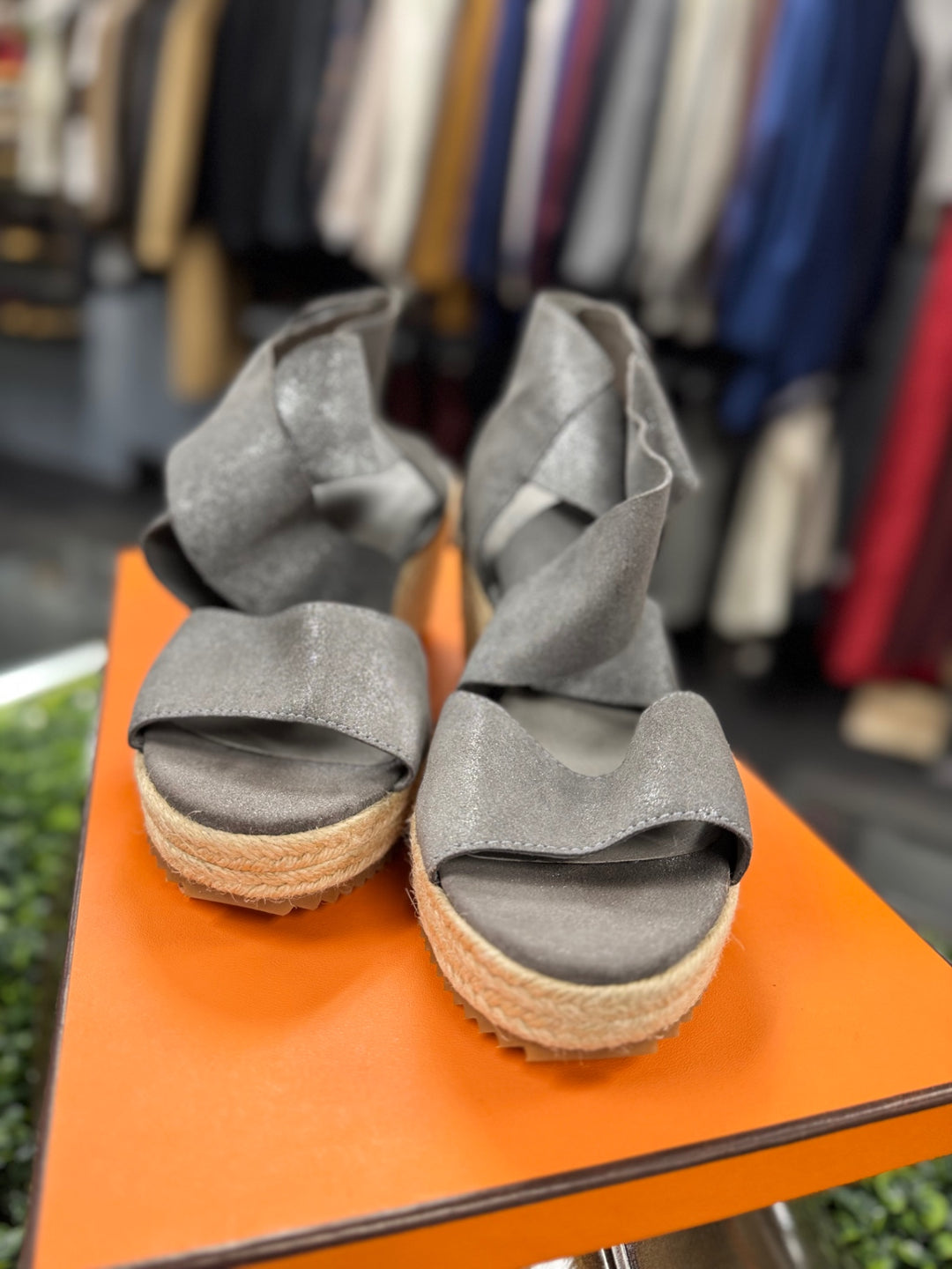 Eileen Fisher Sandals 9.5 Gray