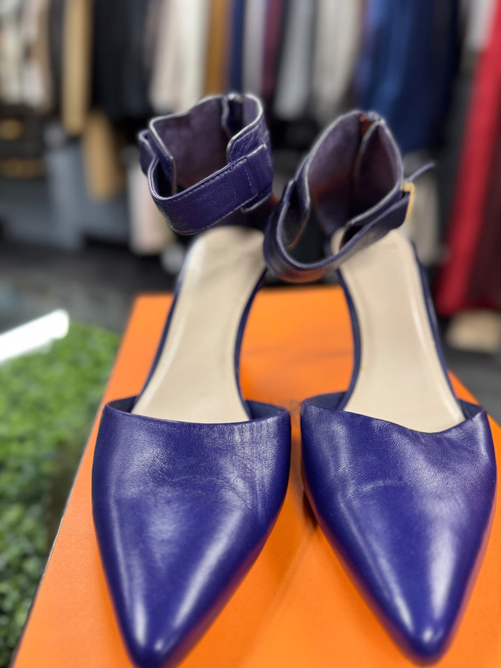 Cole Haan Valentino Rockstud Leather Pumps 9.5 Blue