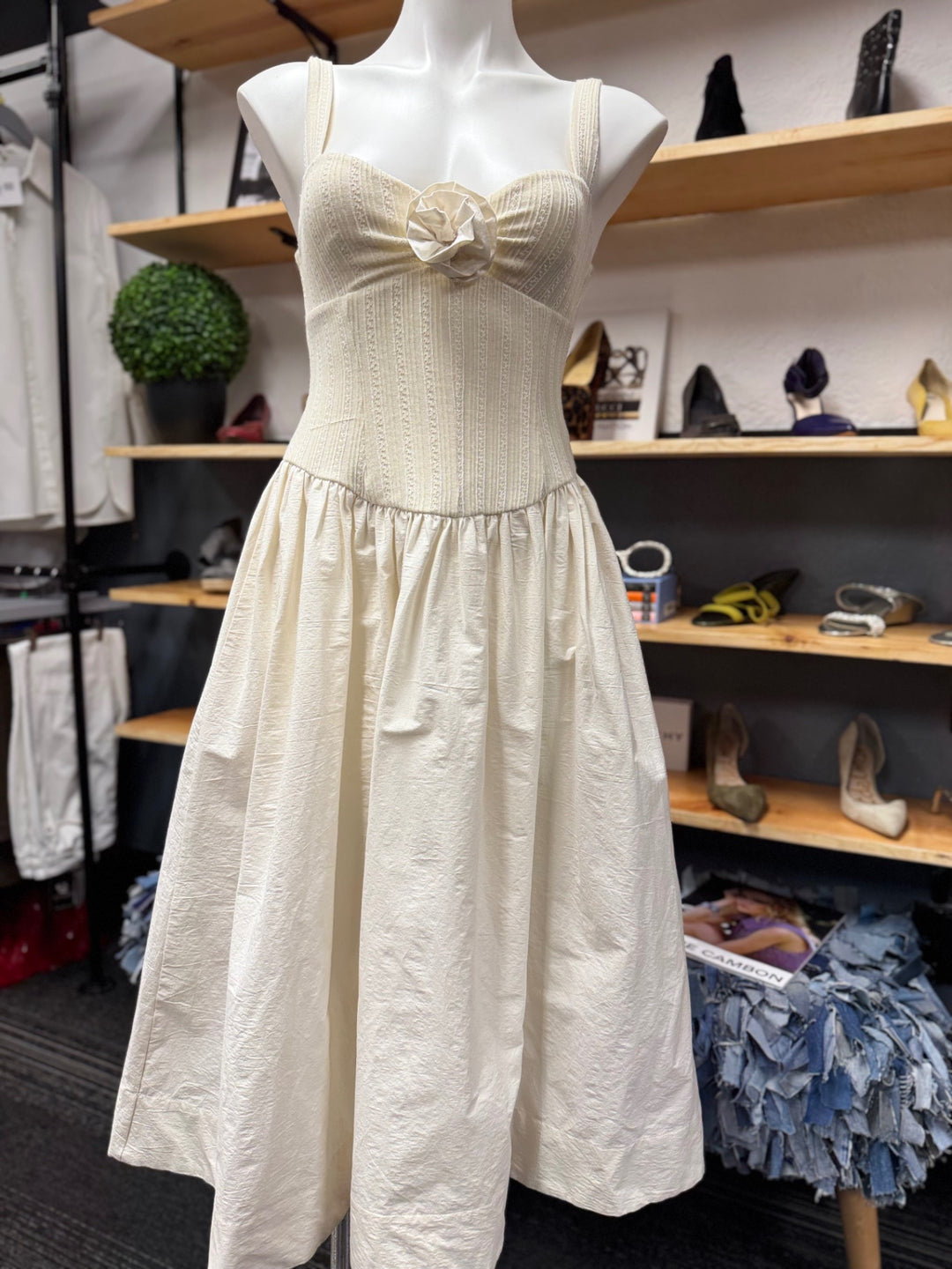 For Love & Lemons Dress SM Cream