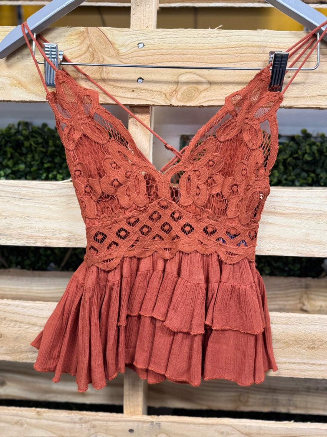 Free People Camisole top XS Rust/Orange