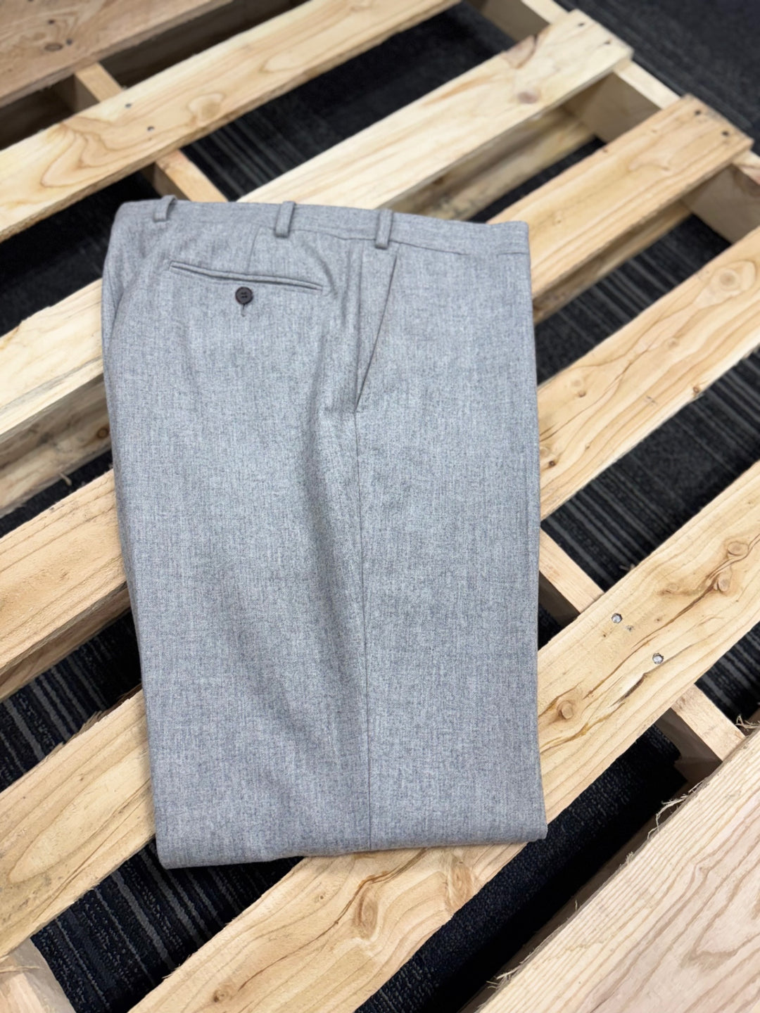 Gumbo Luxury Trousers 38W x 38L Light Gray