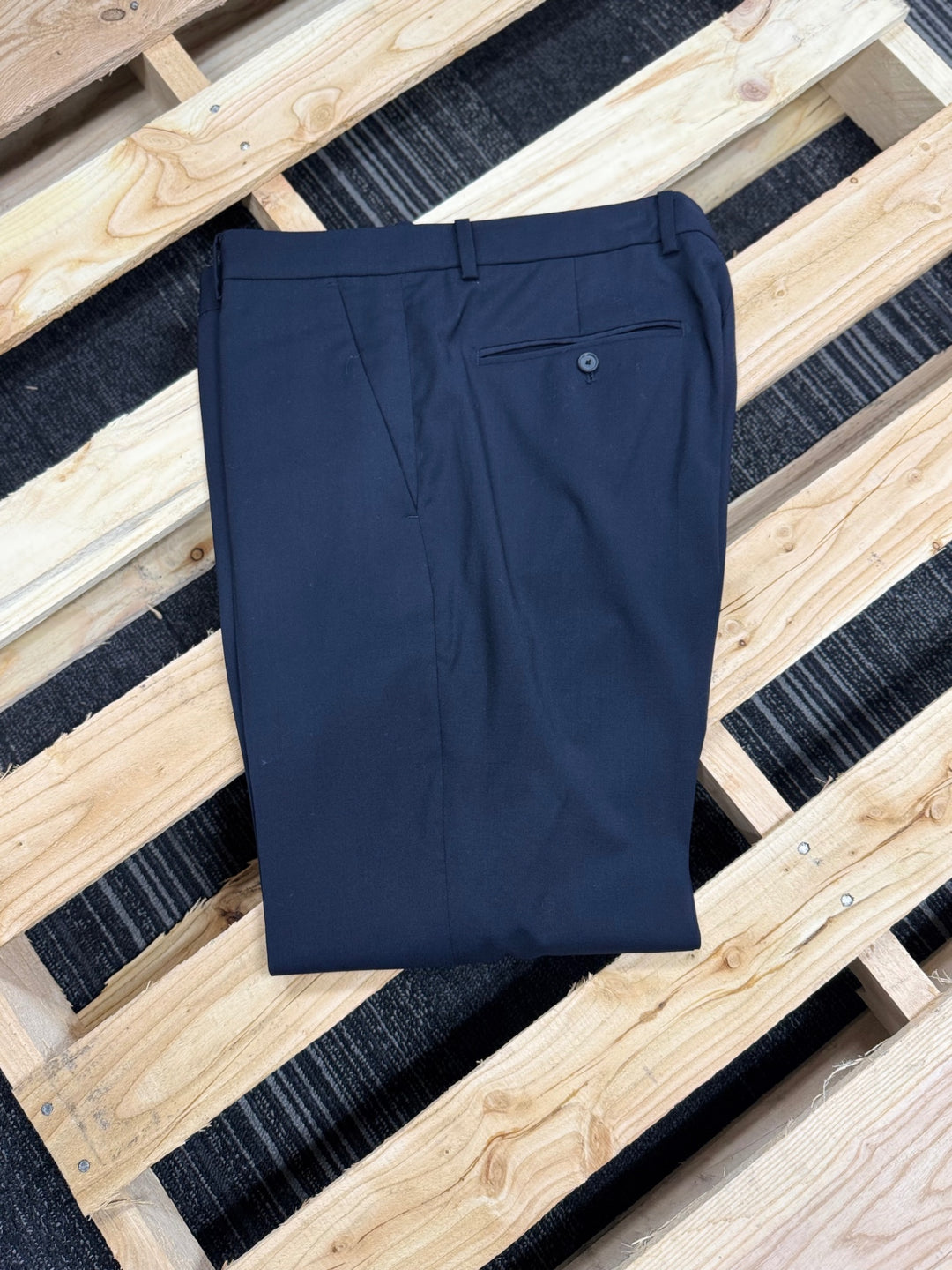 Marrotto Dress Pants 36W x 32L Navy Blue