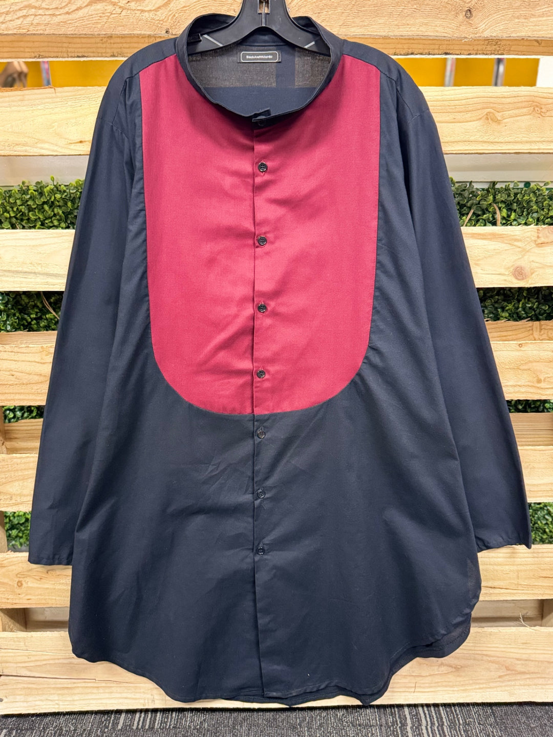 BlackAndWhite&Co Shirt 5XL Black and Red