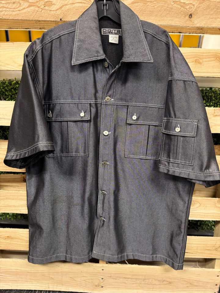 DIGITAL MILLENIUM Casual shirt and shorts set XL Gray