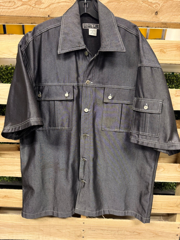 DIGITAL MILLENIUM Casual shirt and shorts set XL Gray
