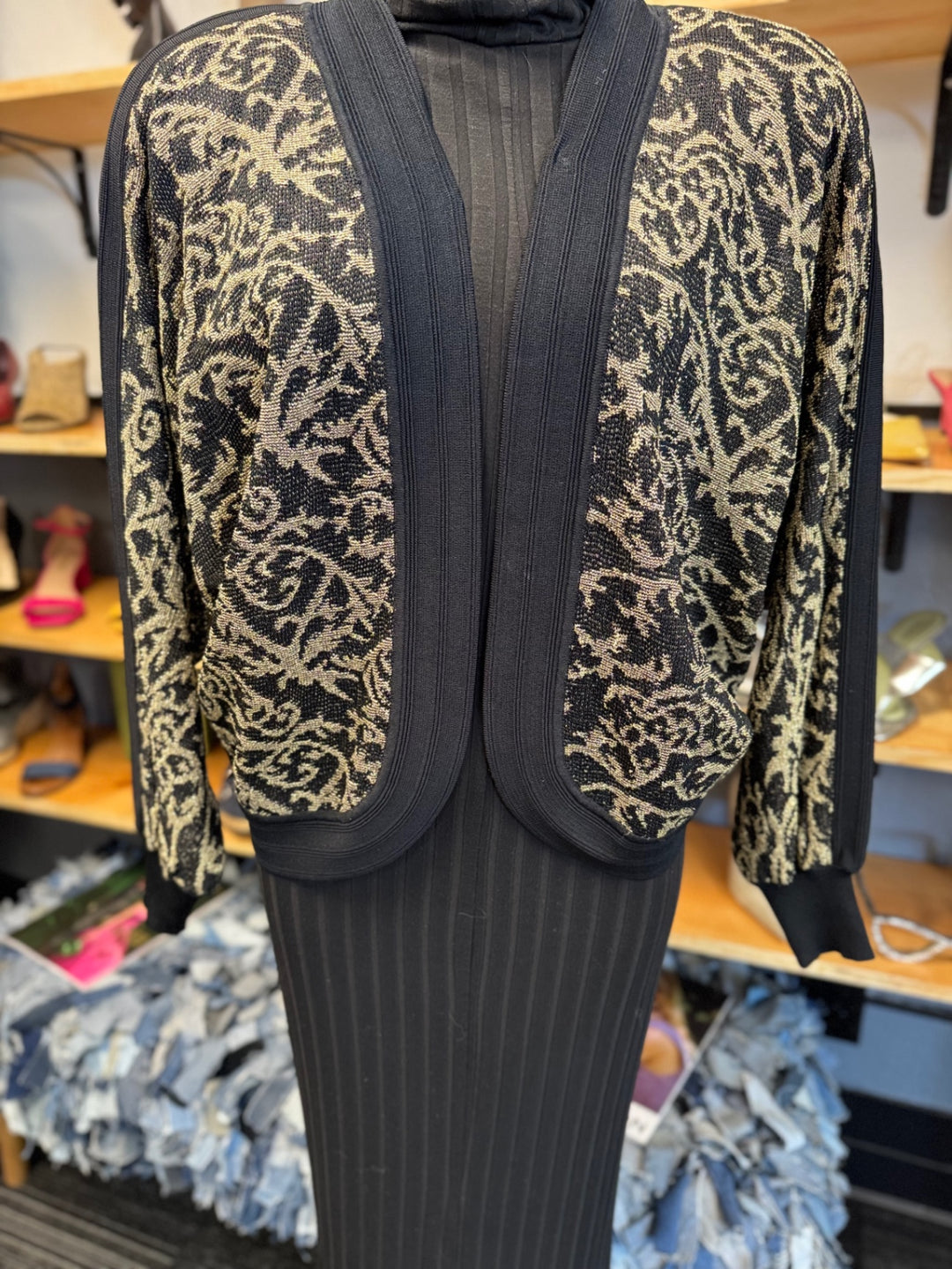 Yoo Sang Sook Jacket Med Beige and black