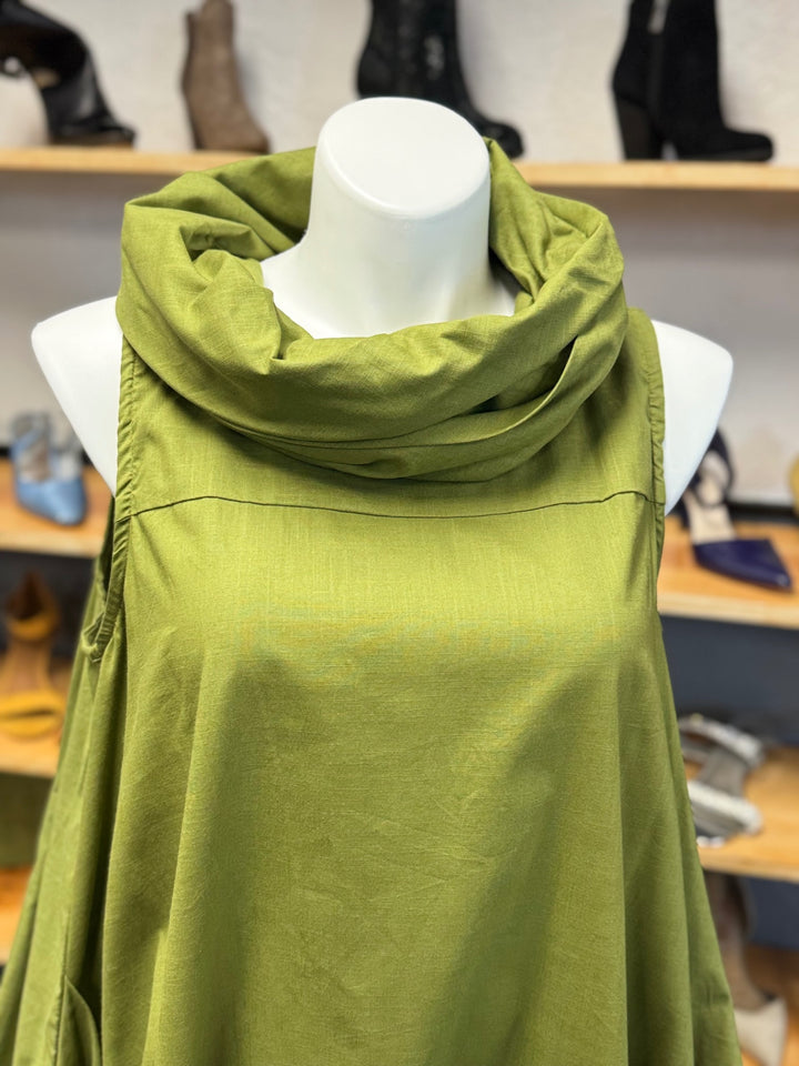 Gumbo Luxury Couture Linen Jumpsuit One Size Green