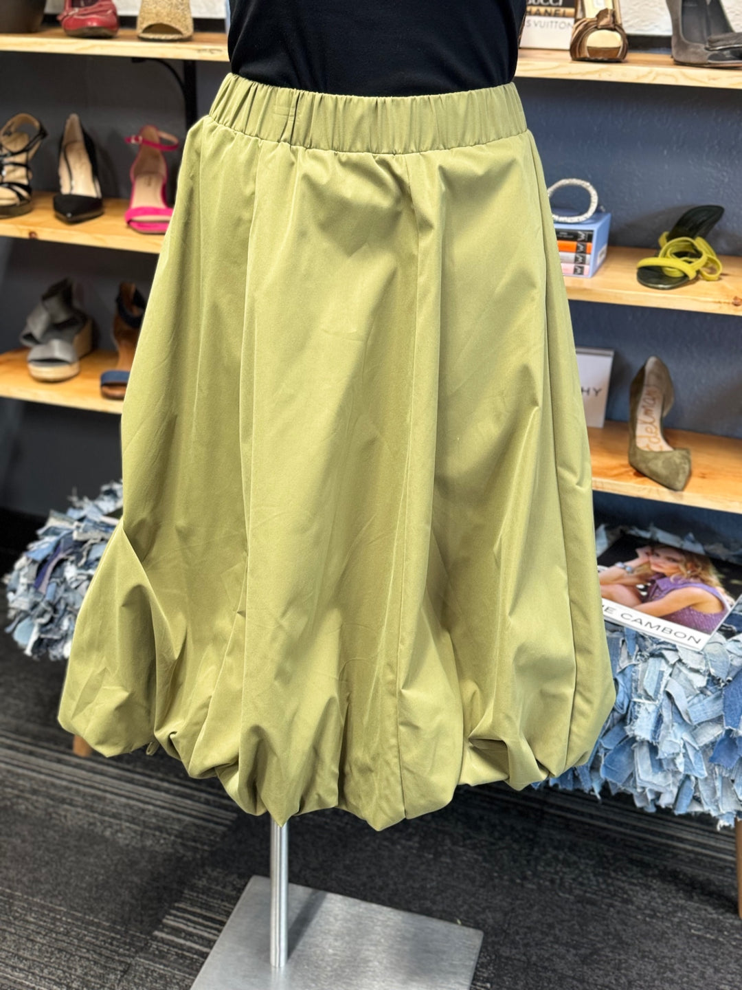 Gumbo Luxury Couture Women's Skirt 3X Light green