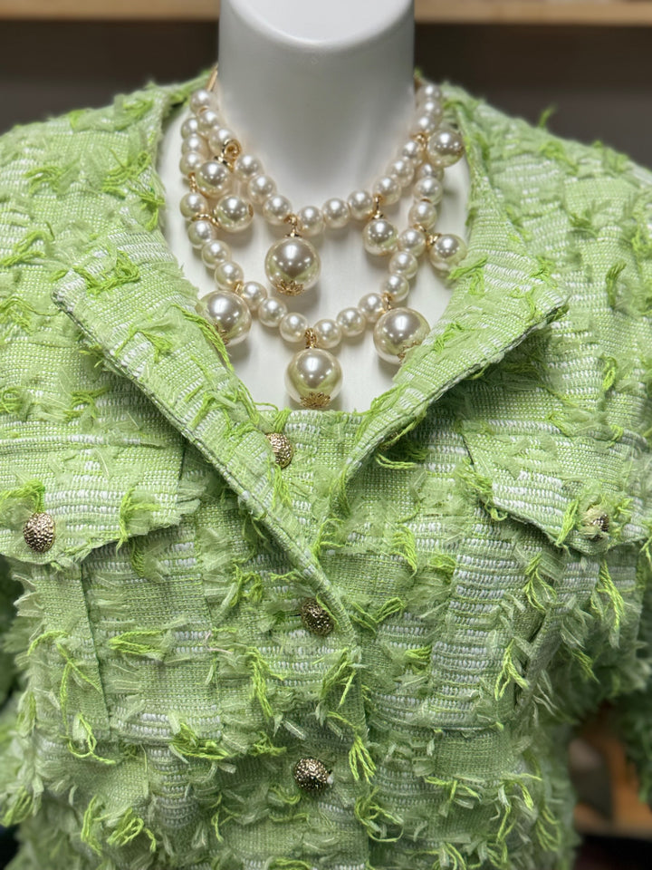 Gumbo Luxury Couture Women's Suit 1XL Light Green