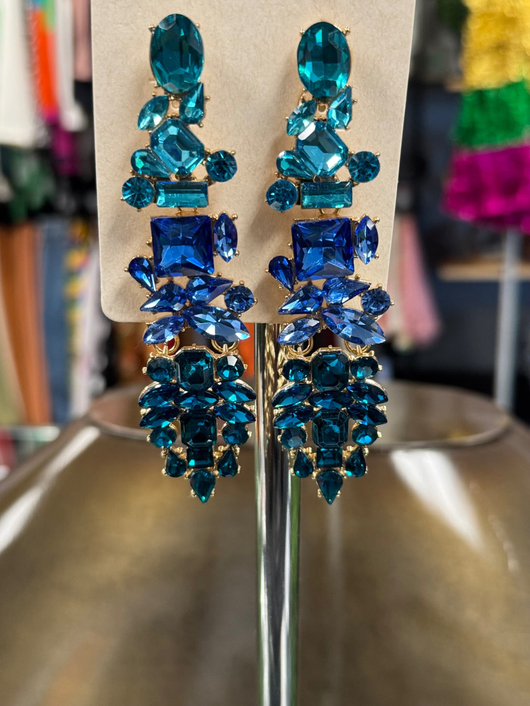 Gumbo Lux Jewelry Blue Earrings 