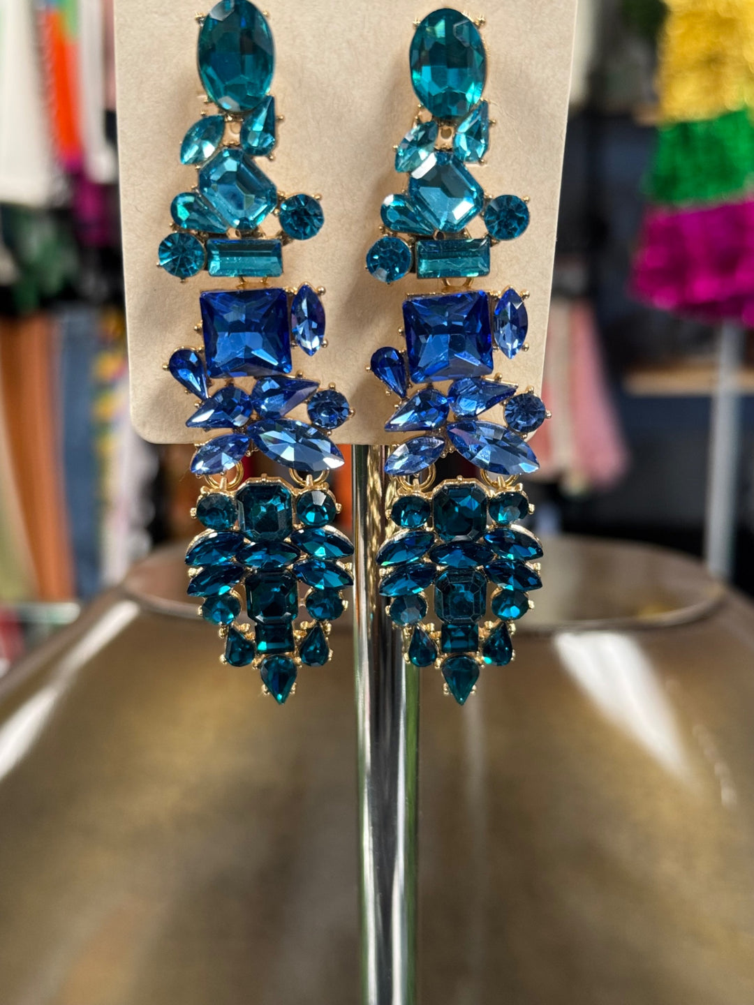 Gumbo Lux Jewelry Blue Earrings 