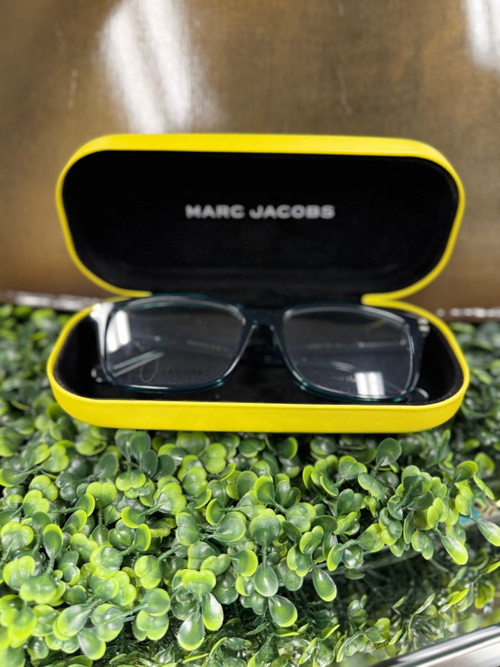 Marc Jacobs Women Sunglasses Black with hints of blue/green (likely transparent frame)
