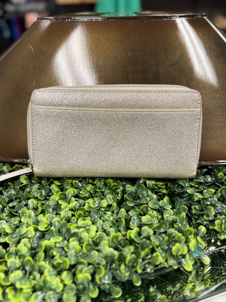 Kate Spade Silver Glitter Wallet 