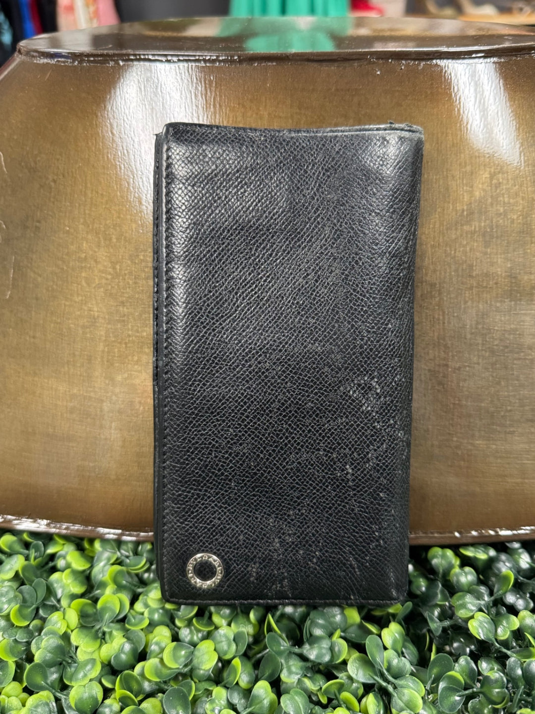 Bvlgari Bi-Fold Wallet Black