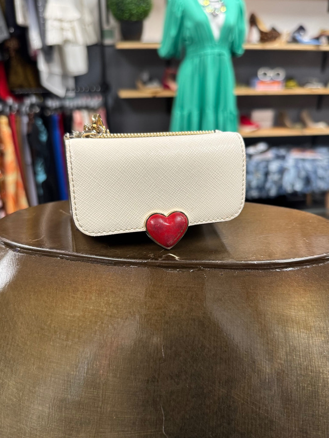 Kate Spade Heart Wallet  - Beige