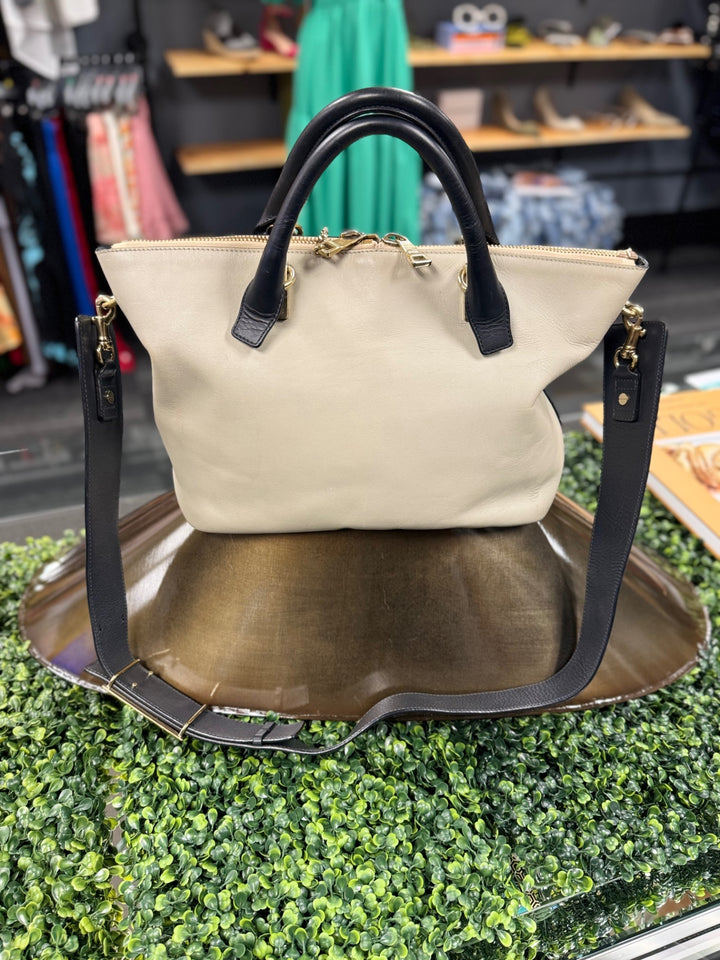 Chloe Women Bags Beige with Black Handles