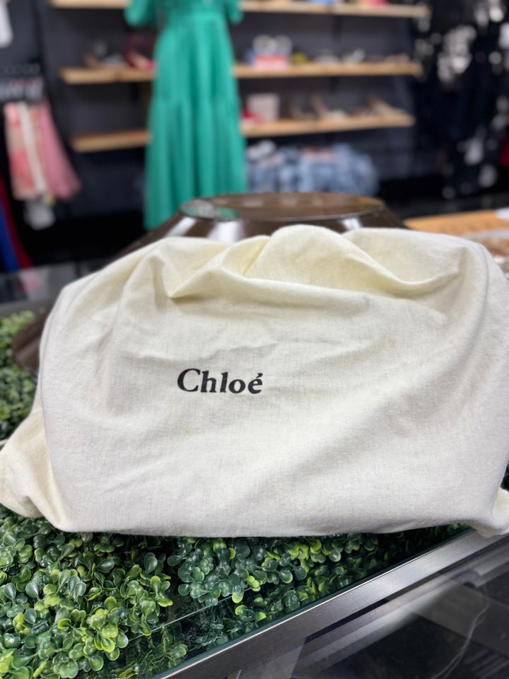 Chloe Women Bags Beige with Black Handles