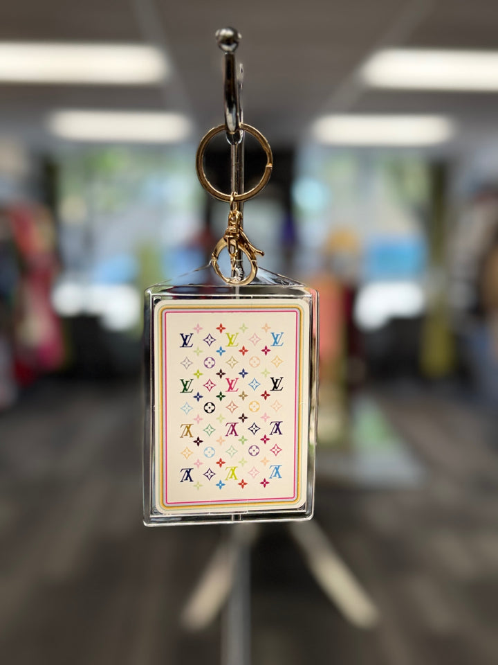 Louis Vuitton Keychain Playing Card Multicolor