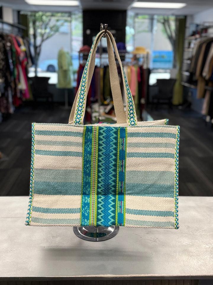 KATYDID Women's Tote Bag Multicolor (Blue, Pink, Green)