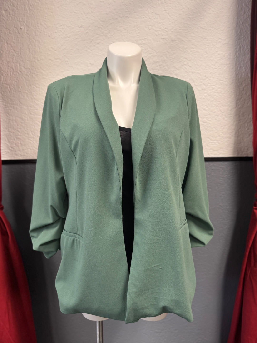 Fashion Nova Women's Blazer 2X Green
