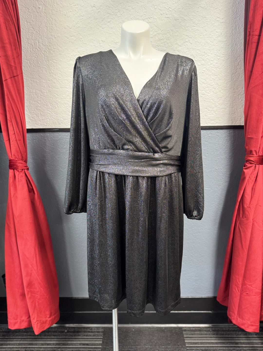 Lane Bryant Women's Dress 22 Silver/Gray
