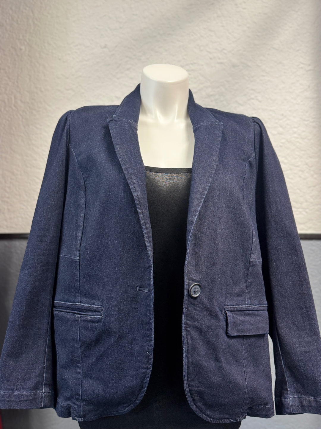 Gumbo Luxury Women's Blazer 2X Dark denim blue
