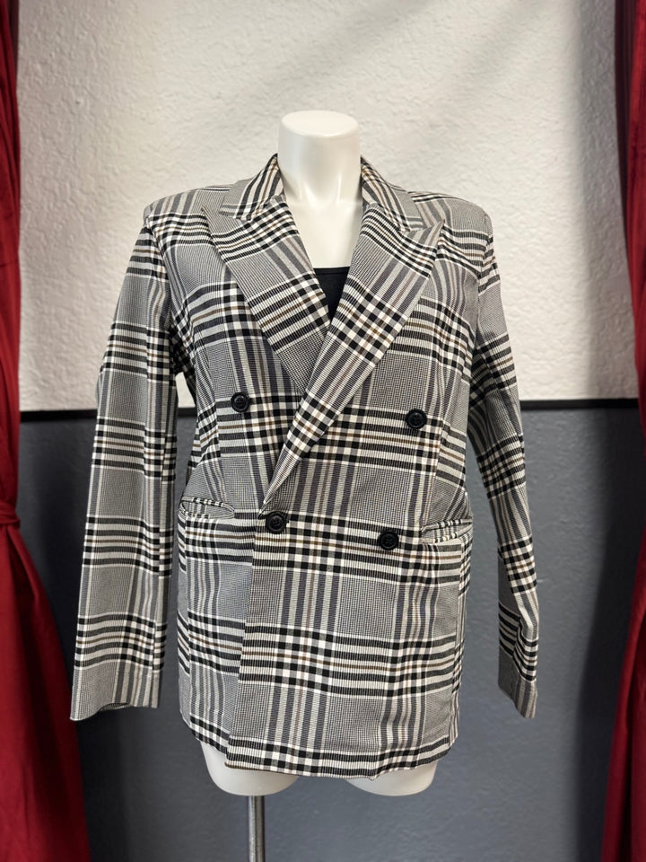 Forever 21+ Women's Blazer 1X Black, White, Gray, Cream