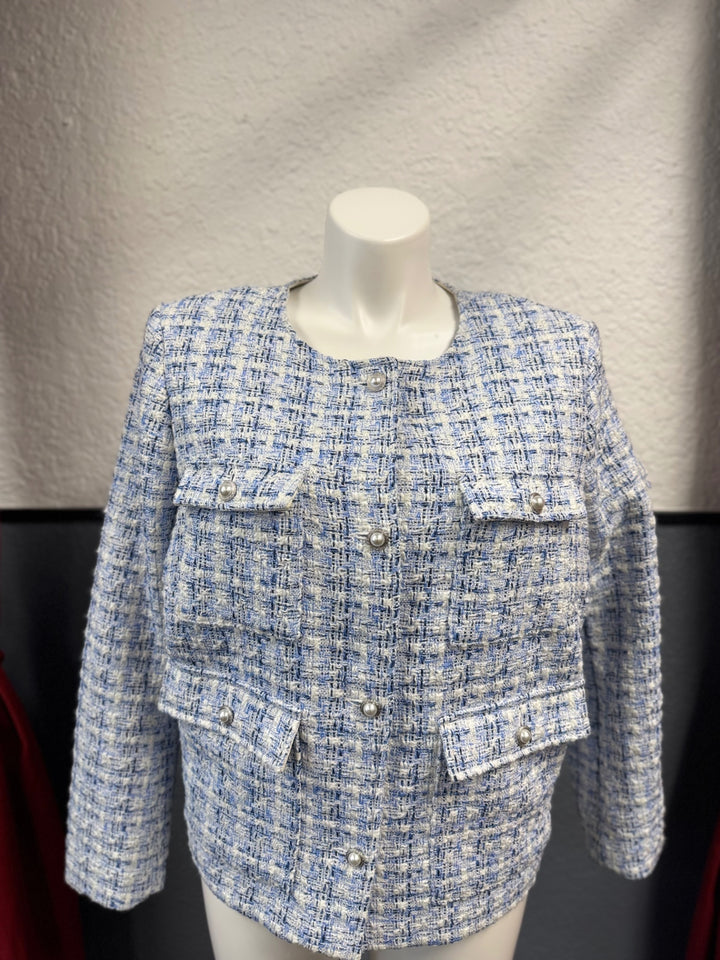 H&M Women's Suit XXL Blue and white