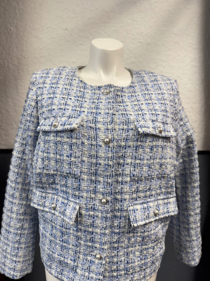 H&M Women's Suit XXL Blue and white