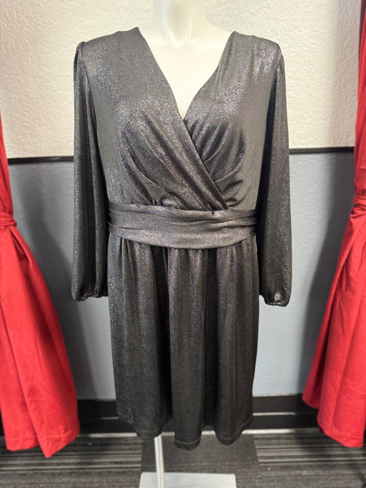 Lane Bryant Women's Dress 22 Silver/Gray