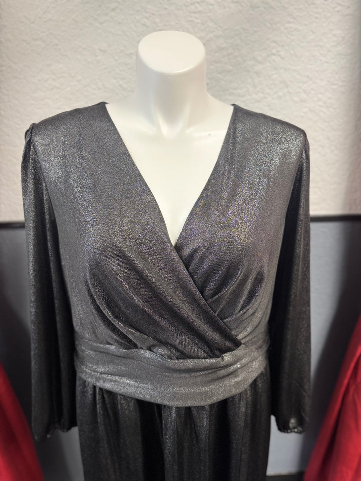Lane Bryant Women's Dress 22 Silver/Gray