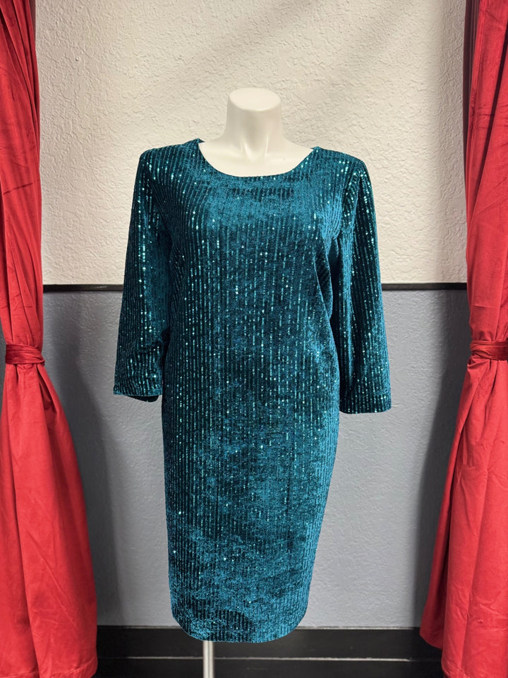 Lane Bryant Women's Dress 22 Teal