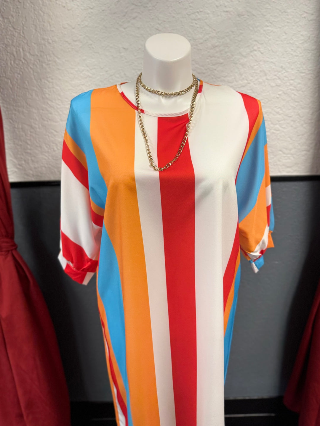 Gumbo Lux Couture Women's Dress MED Multicolor 