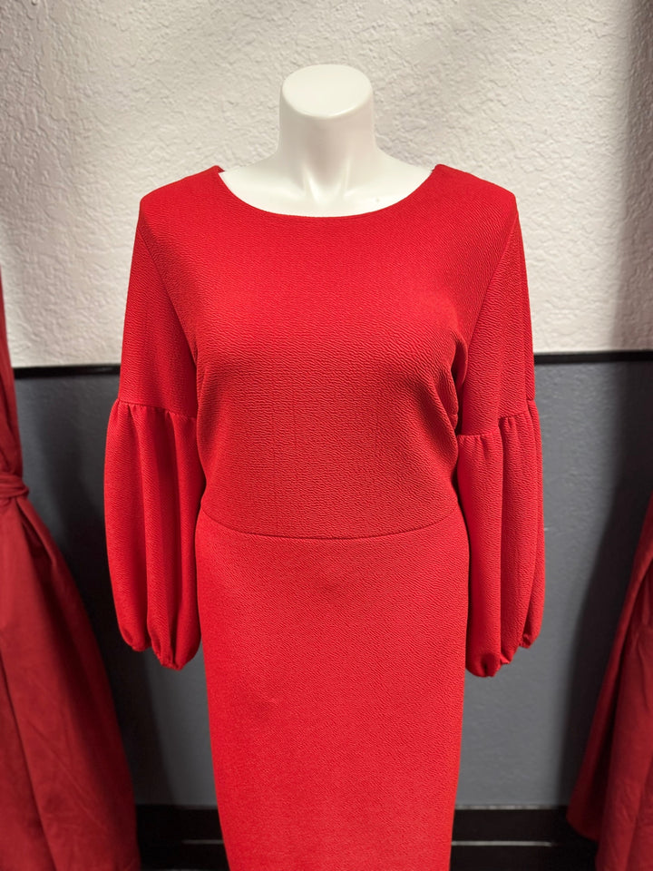 ELOQUII Women's Dress 24 Red