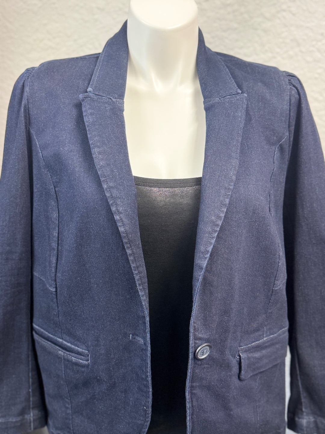 Gumbo Luxury Women's Blazer 2X Dark denim blue