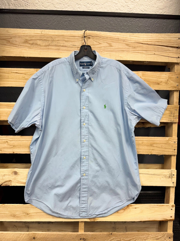 Ralph Lauren Men's Shirt LG (Light Blue)