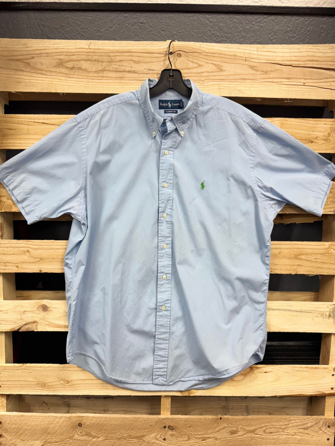 Ralph Lauren Men's Shirt LG (Light Blue)