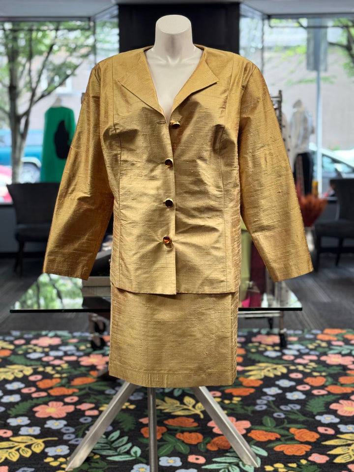 Gumbo Luxury Couture Women's Suit 4X Gold