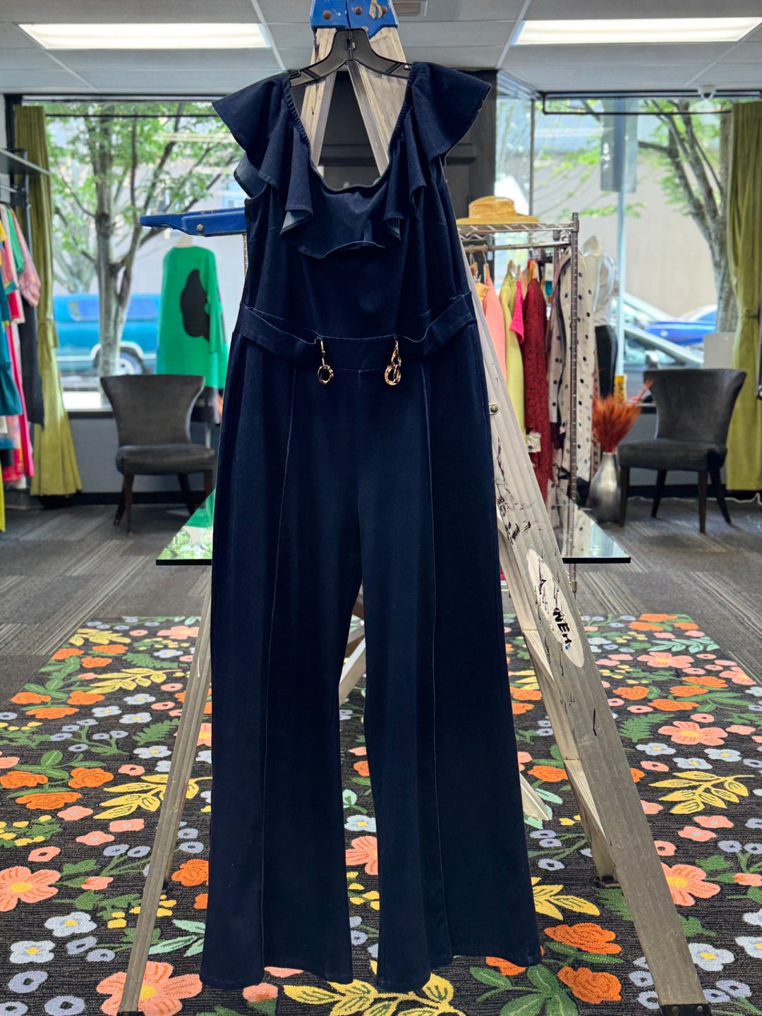 Fashion Nova Women's Jumpsuit 3X Dark Blue