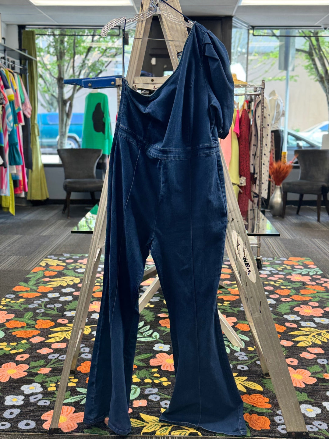 Fashion Nova Women's Pants 2X Dark Blue